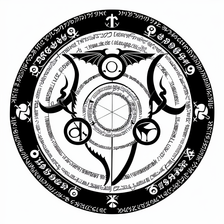 00073-28141620-nvjobmagiccircle magic dragon summoning circle, inscriptions, symbols, white background, black and white.png